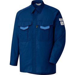 RCS [ミドリ安全 春夏 エコ帯電防止 長袖シャツ ネイビー 3L]