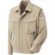 RCS [ミドリ安全 春夏 エコ帯電防止 男女ペア長袖ブルゾン ベージュ L]