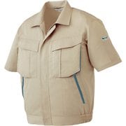 RCS [ミドリ安全 春夏 エコ帯電防止 男女ペア半袖ブルゾン ベージュ L]