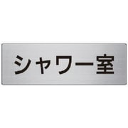 RS7-19 [ユニット 室名表示板 シャワー室 アルミ(ヘアライン) 80×240]