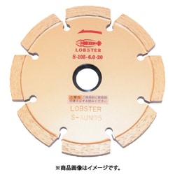 S10560 [エビ ダイヤモンドホイール セグメントタイプ 105mm 厚み6mm]
