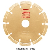 S12545 [エビ ダイヤモンドホイール セグメントタイプ 125mm 厚み4.5mm]
