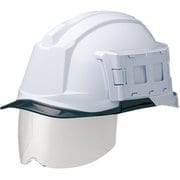 SC-19PCLS-ID-RA3-ALPHA-W/S [ミドリ安全 IDケース付ヘルメット(ワイドシールド付) SC-19PCLS-ID RA3 α ホワイト/スモーク]