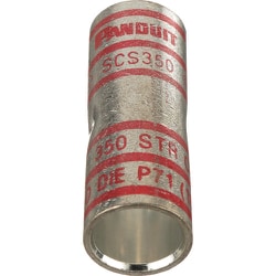 パンドウイット 銅製バットスプライス 標準バレル 電線サイズ350kcmil SCS350-X SCS350-X