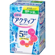 リリーフ アクティブ 吸水ナプキン スリム 少量用 32枚 [吸水パンティライナー 軽失禁 女性用]