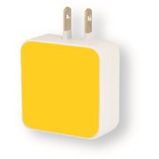 USB2ポート ACアダプタ 2.4A イエロー FSA-01YE