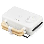 ホットプレート機能搭載 2枚焼きホットサンドメーカー ホワイト GH-HOTSB-WH