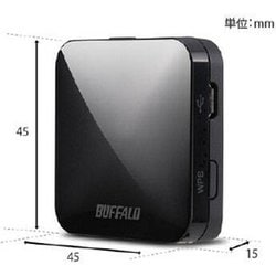 BUFFALO WMR-433W2-BK 無線LAN親機 11ac/n/a/g/b 433/150Mbps トラベルルーター ブラック