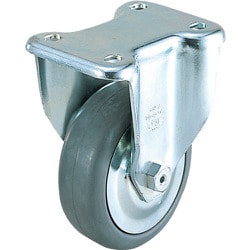 スガツネ工業 重量用キャスター 60シリーズ プレートタイプ 自在車 ブレーキなし （200-133-536） 1個 SUG-16-625-XSR