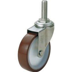 スガツネ工業 ステンレス鋼製キャスター SUS-ET型 ねじ込みタイプ （200-130-867） 1個 SUS-ET-50UR