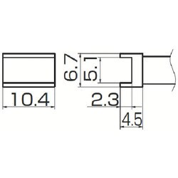 白光 こて先 トンネル 5.1mmX10.4mm T12-1002