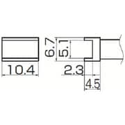 T12-1002 [白光 こて先 トンネル 5.1mmX10.4mm]