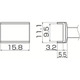 白光 こて先 トンネル 9.5mmX15.8mm T12-1004