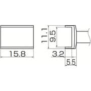 T12-1004 [白光 こて先 トンネル 9.5mmX15.8mm]