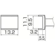 T12-1005 [白光 こて先 トンネル 9.5mmX13.2mm]