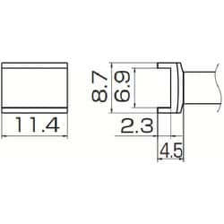 ヨドバシ.com - 白光 T12-1006 [白光 こて先 トンネル 6.9mmX11.4mm