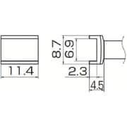 T12-1006 [白光 こて先 トンネル 6.9mmX11.4mm]