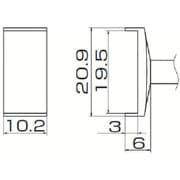 T12-1008 [白光 こて先 トンネル 19.5mmX10.2mm]