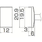 T12-1010 [白光 こて先 トンネル 19.5mmX12mm]