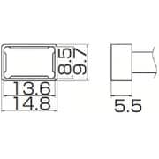 T12-1201 [白光 こて先 クワッド 13.6mmX8.5mm]