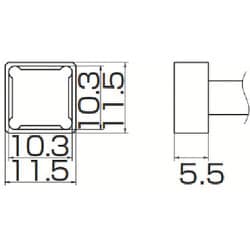 ヨドバシ.com - 白光 T12-1202 [白光 こて先 クワッド 10.3mmX10.3mm