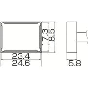 T12-1205 [白光 こて先 クワッド 23.4mmX17.3mm]