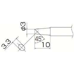 T13-BCF3 [白光 こて先 3BC型 面のみ]