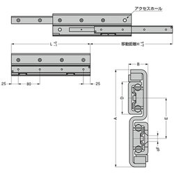 ヨドバシ.com - スガツネ工業 TLS28-1490 [スガツネ工業 重量用