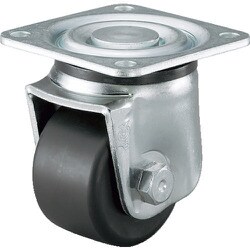 スガツネ工業 低床式超重量用キャスター UHG型 プレートタイプ フェノール車 （200-130-840） 1個 UHG-50-PB