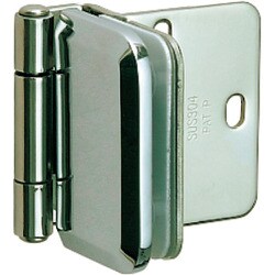 スガツネ工業 ガラス蝶番 XL-GH03-48-8型 かぶせ扉用 （170-098-649） 1個 XL-GH03-48-8CR