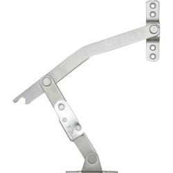 スガツネ工業 ステンレス鋼製ロック付重量扉用ステー YA-1216型 左用 （180-100-199） 1本 YA-1216L