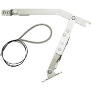 スガツネ工業 ステンレス鋼製ロック付重量扉用ステー YA-2020W型 ワイヤー付 左用 (180-100-203) 1本 YA-2020WL