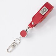 OP-1040118-031 [【東京2020オリンピックエンブレム】キーホルダー 伸縮リール付 アカ]