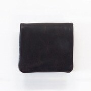 NA-612027 ポニーワックス 外小銭入れ付き 二つ折りコンパクト財布 チョコ