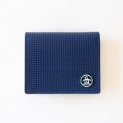 MU-5065119 ハイブリッド 二つ折り財布 紺