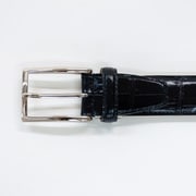 NA-709817 クロコ型押しベルト 黒