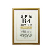賞状額 B4 兼用マット付き ゴールド SJ-B4-GD