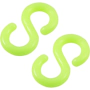 プラスチック Sフック #6 蛍光黄色 2個入り