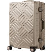 スーツケース 旅行日数目安：2～3泊 58L TSAロック搭載 PC＋ABS ボディ・ダブルキャスター  シャンパンゴールド 5510-57CGD