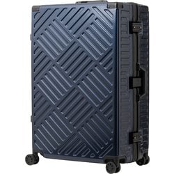 スーツケース 旅行日数目安：1週間以上 100L TSAロック搭載 PC＋ABS ボディ・ダブルキャスター ネイビー 5510-70NV