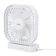 USB扇風機 マグネット付き ホワイト UA-051W