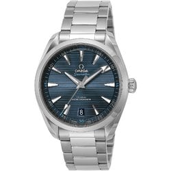 オメガ Seamaster Aqua Terra 150M コーアクシャル クロノメーター ブルー 並行輸入品 5年保証 220.10.41.21.03.001