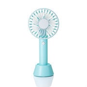 手持ち式USB扇風機 ブルー USB-TOY95BL