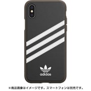 34298 [adidas OR Moulded case PU Gumsole SS19 for iPhone X/Xs ブラック×ホワイト]