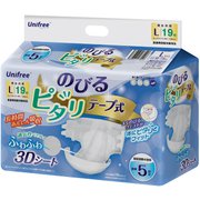 ユニフリー 介護用 のびる ぴたり テープ式おむつ L 19枚 [介護用紙おむつ]