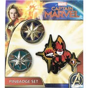 MARVEL IBA-102 CAPTAIN MARVEL ピンバッジセット [キャラクターグッズ]