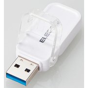USBメモリ USB3.1（Gen1）対応 高速 フリップキャップ式 セキュリティ Mac対応 32GB ホワイト MF-FCU3032GWH
