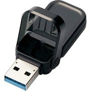 USBメモリ USB3.1（Gen1）対応 高速 フリップキャップ式 セキュリティ Mac対応 64GB ブラック MF-FCU3064GBK