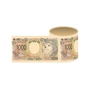 新千円札 柴犬 カスタムテープ [キャラクターグッズ]