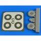 ARS2224 [1/32 レジン製ディティールアップパーツ ビュッカー Bu131D ホイール (スポーク型) 塗装マスクシール付 (ICM用)]